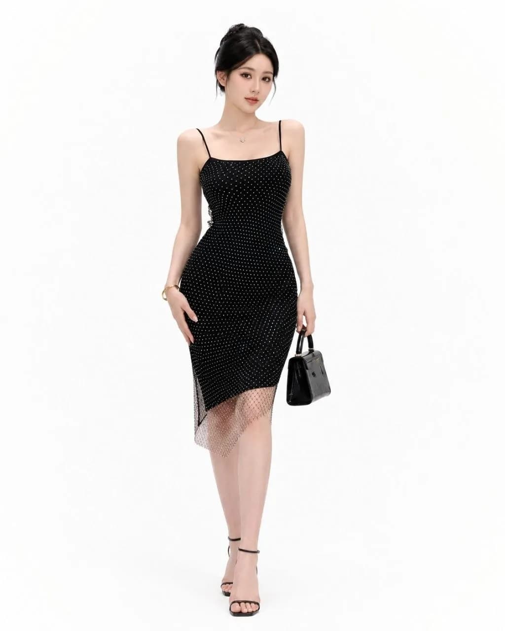 Midnight Sparkle Mesh Dress 489